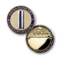 NAVY WARRANT OFFICER 5 1.75&quot;  CHALLENGE COIN - $39.99