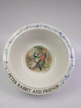 Vintage Eden Peter Rabbit and Friends Bowl F. Warne &amp; Co Duck &amp; Fox 7&quot; - £9.28 GBP