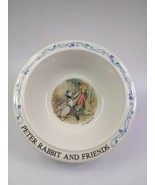 Vintage Eden Peter Rabbit and Friends Bowl F. Warne &amp; Co Duck &amp; Fox 7&quot; - £9.36 GBP