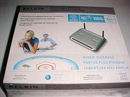 Belkin 2006 Wireless Router F5D9230-4 G Plus MIMO 54 Mbps 4 Port 10/100 New - $24.74