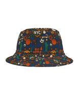 New York Sports Bucket Hat, NYC Tourist Big Apple Taxi Designs. All Thin... - $26.99