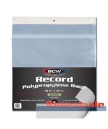 5 packs of 100 (500) BCW 12 3/4&quot; x 12 3/4&quot; Resealable 33 RPM Record Bags - £65.49 GBP