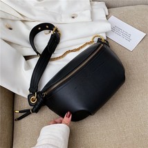 Famous  Wide Belt Waist Bag For Women Fashion Chain Fanny Pack High Quality Ladi - £41.06 GBP