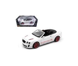 2012-2013 Bentley Continental Supersports ISR Convertible White 1/18 Diecast Mod - $62.98