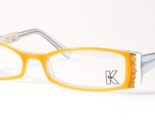 K16 K1075 253 Orange Cuivre Blanc Unique Rare Lunettes Monture 48-17-135 - $78.55