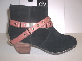 Dolce Vita DV Size 9 M JACY Black Suede Ankle Boots New Womens Shoes - £86.78 GBP