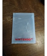 Official NES 64 Game Hard Case Clear Original Nintendo Red Logo Original... - $283.01 MXN