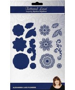 Tattered Lace. Alexandra Lace Flowers Die Set. Die Cutting Cardmaking Cr... - $330.90 MXN
