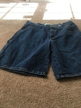 Faded Glory Men&#39;s Carpenter Blue Jean Shorts Zip &amp; Button Pockets Size 36  - £28.78 GBP