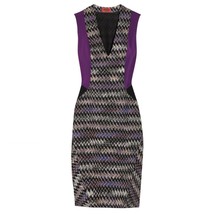 Missoni Ponte-Paneled Crochet Knit Dress size 42 US 6 NWT MSRP 1595 - $467.16