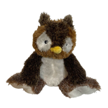 Kellytoy 10&quot; Brown Gray Yellow Beek Owl Plush Stuffed Animal Toy - £8.35 GBP