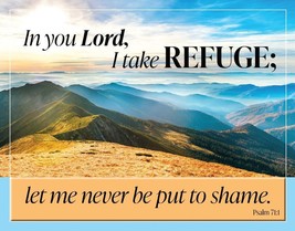 Take Refuge Metal Tin Sign Life Religious Bible Prayer Home Wall Decor #2453 - £15.77 GBP