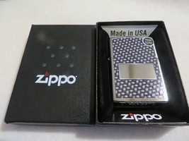 Retired Engravable Carbon Fiber Style Zippo Lighter - $37.95