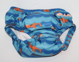 Aqua Leisure Boys 18 - 22 Pounds 12 Month Swim School Swim Pants Shark Fish - £7.03 GBP
