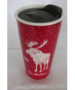 2018 Tim Hortons Ceramic 14 oz. Moose Travel Coffee Tea Mug With Lid - €15,38 EUR