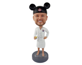 Custom Bobblehead Man Wearing His Bath Suit And Mickey Mouse Hat - Leisure &amp; Cas - £70.74 GBP