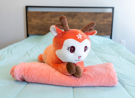 Cute red deer play pillow toy - $41.25