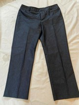 Merona Woman&#39;s Fit 2  Stretch cropped carpi pants  Size 10  Dark Wash - £7.95 GBP