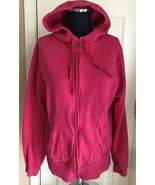 Champion Pink Full Zip Long Sleeve Hoodie Jacket Women’s Size M - £11.72 GBP