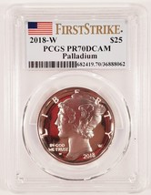 2018-W Palladium 1 Oz. Eagle Graded by PCGS as PR70DCAM First Strike - $3,355.11