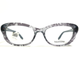 Valentino Eyeglasses Frames V2654 412 Purple Blue Clear Cat Eye 51-17-135 - $148.49