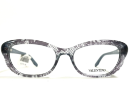 Valentino Eyeglasses Frames V2654 412 Purple Blue Clear Cat Eye 51-17-135 - $148.49
