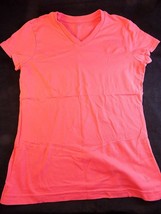 Womens 3/4 Sleeve T Shirt DANKIN NOW Sz Medium Cotton V Neck Ladies Athl... - £9.33 GBP