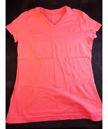 Womens 3/4 Sleeve T Shirt DANKIN NOW Sz Medium Cotton V Neck Ladies Athl... - £9.31 GBP