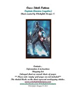 Captain America ~~ Cross Stitch Pattern - £9.47 GBP