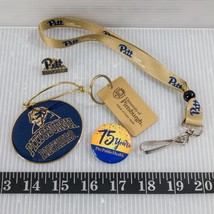 Lot of University of Pittsburgh Items Lanyard Pinback Keychain etc. - £11.46 GBP