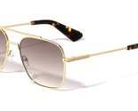 Lightweight Military Style Classic Square Pilot Aviator Sunglasses for M... - £30.02 GBP