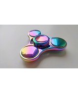 Unique Brass Glossy Tri-Fidget Spinner Free Shipping from US - $7.00+