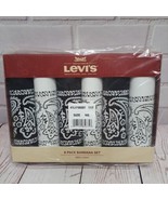 Levi&#39;s 6 Pack 100% Cotton Bandana Set   Black/White, New In Box - $14.50