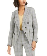 MSRP $129 Bar Iii Faux-Double-Breasted Plaid Blazer Size 14 - £40.87 GBP