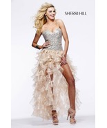 Sherri Hill 2463 Strapless beads Prom Dress Sz 2 Blush - $106.72
