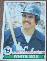 Eric Soderholm, White Sox,  1979  #186  Topps  Baseball Card, GOOD CONDITION - $2.96