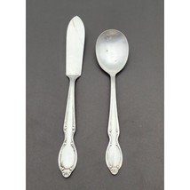 Rogers International Silverplate Set Butter Knife &amp; Sugar Spoon REFLECTI... - $23.35