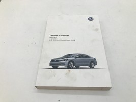 2018 Volkswagen Passat Owners Manual OEM C04B36012 - $31.49