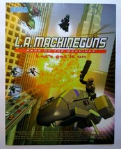 LA Machine Guns Arcade FLYER Original Video Game Vintage Retro Art 1999 ... - £17.54 GBP