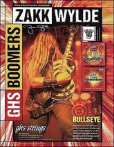 Black Label Society Zakk Wylde Signature GHS Boomers guitar strings ad print 1A - £3.40 GBP