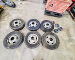 2011 2016 GMC Sierra 3500 OEM Set 6 Tires Wheels With Caps  - £1,460.18 GBP