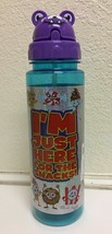 REUSABLE BPA FREE &#39;I&#39;M JUST HERE..&quot; PRINTED WATER BOTTLE, FREE SHIPPING - £10.50 GBP