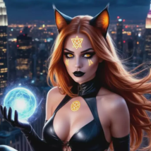 Cat Woman, Witch Spirit Companion, Protection, Guardian, Spirit Companion - $59.99