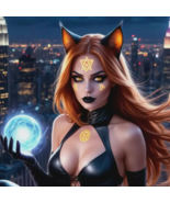 Cat Woman, Witch Spirit Companion, Protection, Guardian, Spirit Companion - $59.99