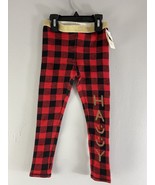 NWT Tucker + Tate Girl’s Pajama Pants Red Pepper Happy Buffalo Check Size 3 - £8.99 GBP