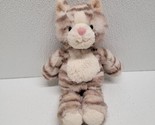 Mary Meyer Marshmallow Cleo 9.5&quot; Grey Striped Tabby Kitty Cat Soft Plush - $29.60