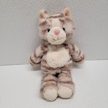 Mary Meyer Marshmallow Cleo 9.5&quot; Grey Striped Tabby Kitty Cat Soft Plush - £23.73 GBP