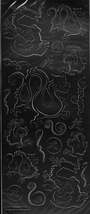 Peel Off Sticker Sheet. Oriental. Scrapbooking Crafts Toppers - $1.49