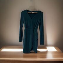 Glamorous Brand Long Sleeve Dress Green Women’s Small Short Party - $12.87