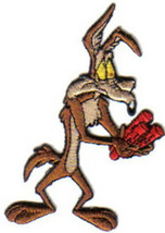 Looney Tunes Wile E. Coyote Figure with Dynamite Die-Cut Patch, NEW UNUSED - £6.36 GBP